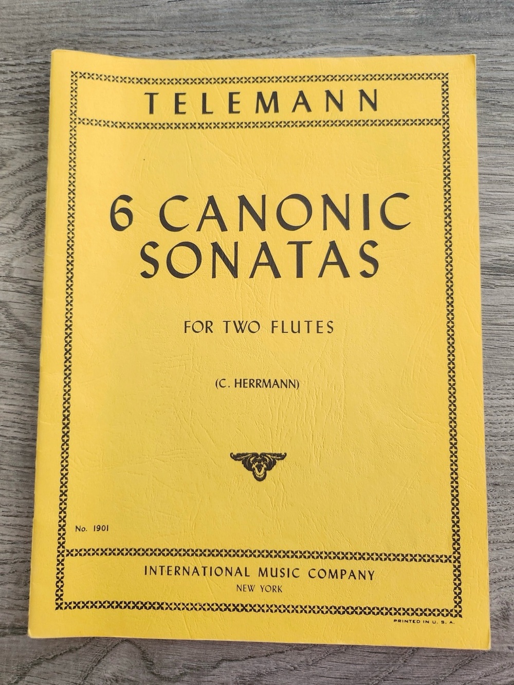 Telemann 6 Canonic Sonatas for Two Flutes - Yellow Edition